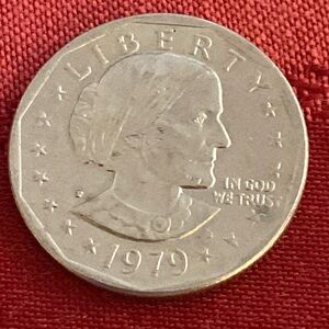 Vintage 1979 P Susan B Anthony One Dollar Commemorative Coin